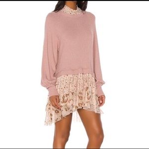 Free People Opposite Attraction Tiered dress XS
